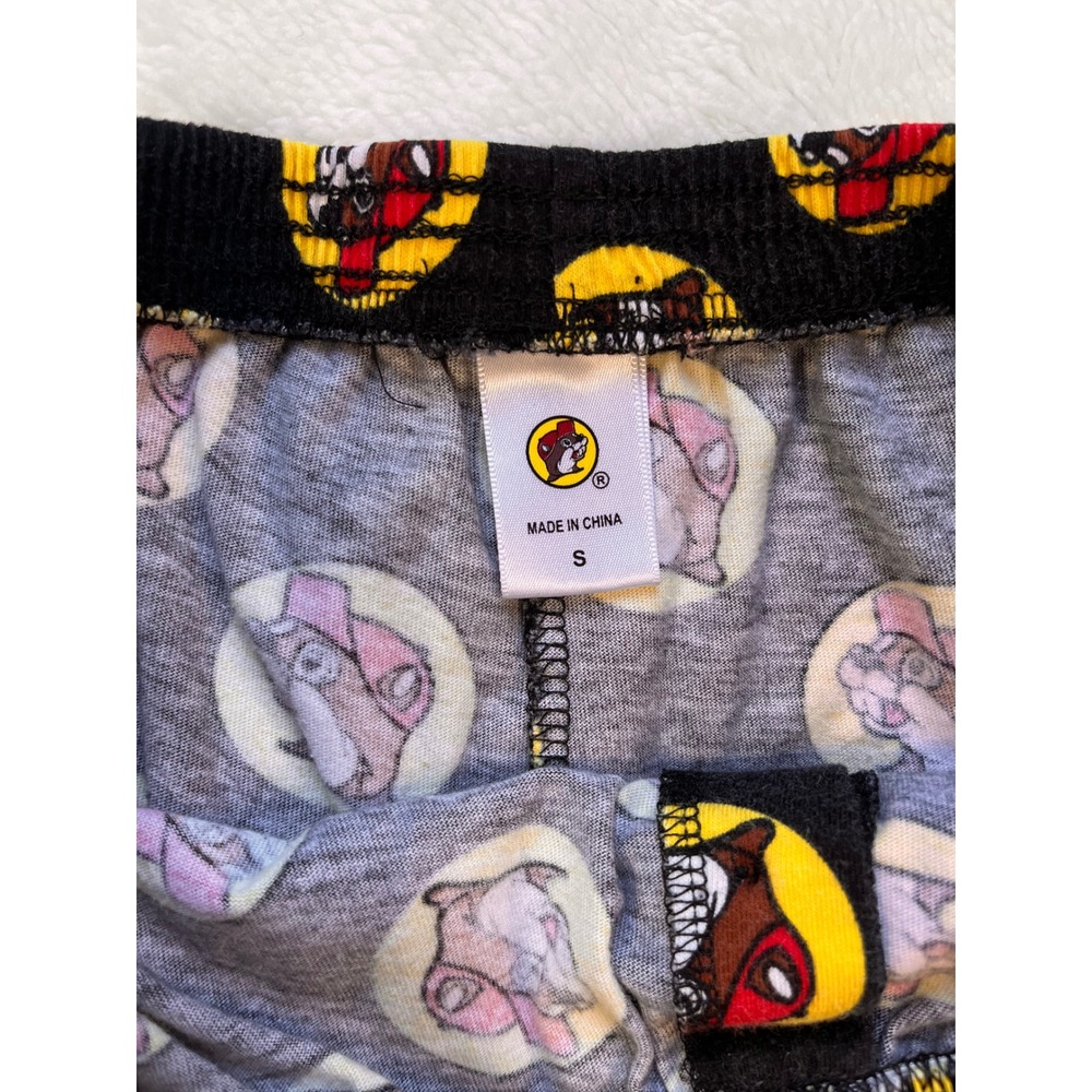 Buc-ee's Pajama BoxerShorts Mens Black All-over Beaver Logo Print -Small - Picture 5 of 5